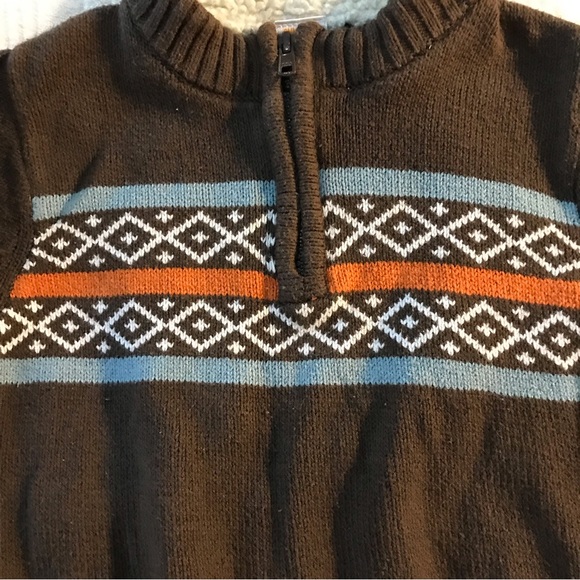 GymboreeToddler sweater Boys pull over long sleeve zipper front - Picture 3 of 6
